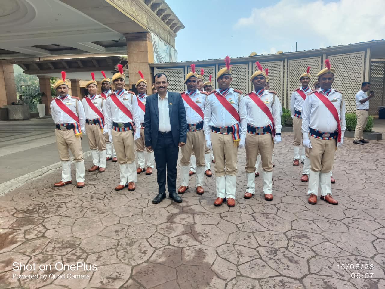 SISMS Trained Security Guard standing alert
